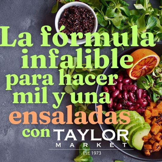Clase de ensaladas presencial con Taylor Market